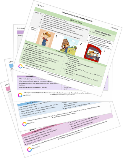 English Language Performance Measure Tasks: Volume 3